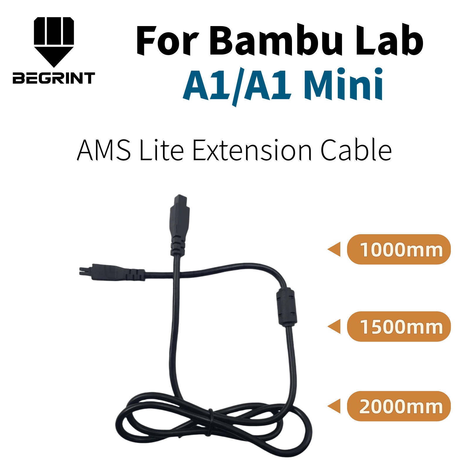 3D Printer Cable Chain - AMS Lite 4-Pin Uzatma Kablosu, Manyetik