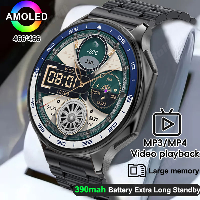 3D Printing Watch - 1.43 AMOLED akıllı saat 3D surround