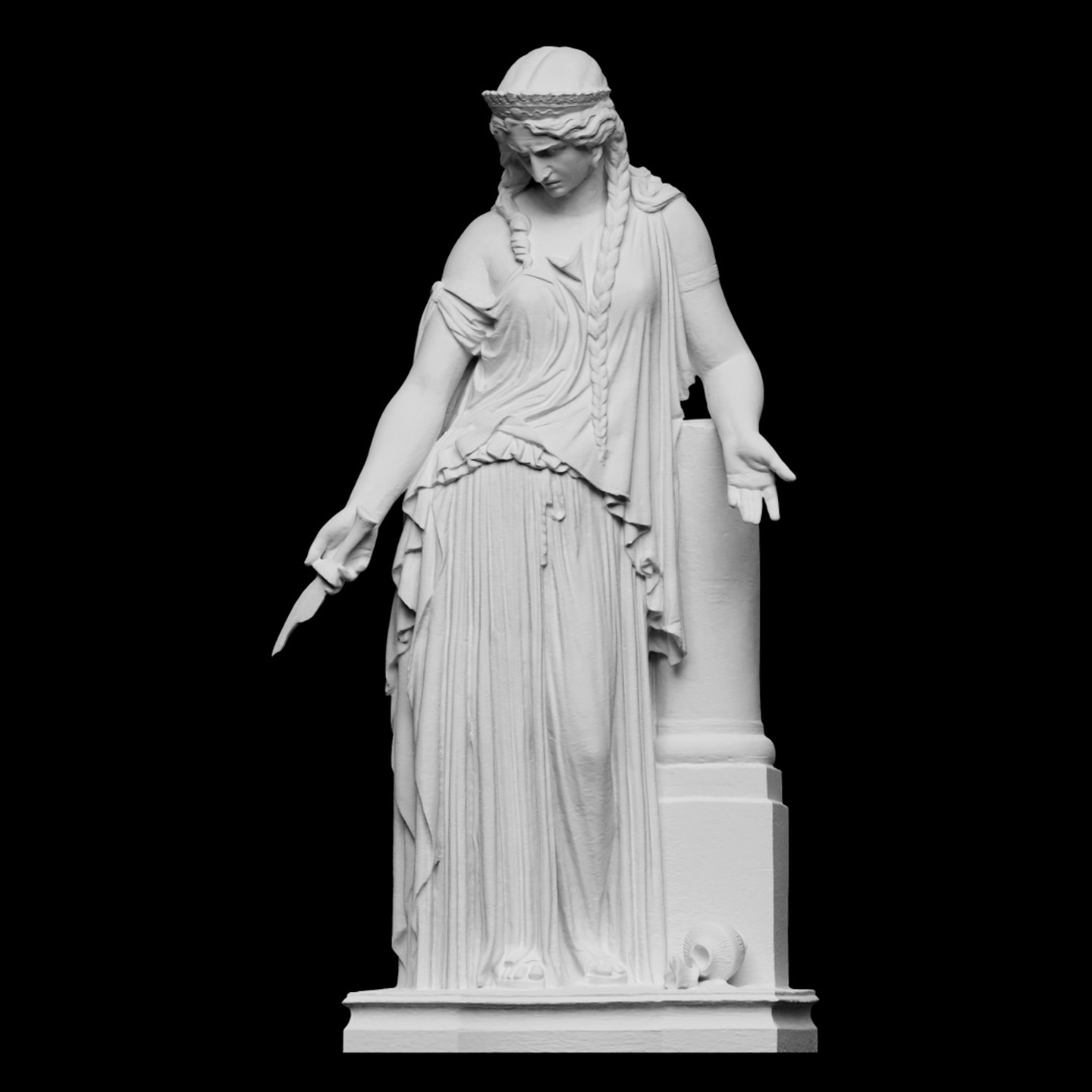 3D Printing Material - “Medea” heykeli, 3D baskılı reçine malzeme,