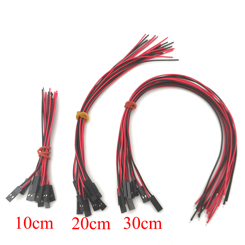 3D Printer Cable Chain - 10/20 adet 2Pin dişi bağlantı kablosu