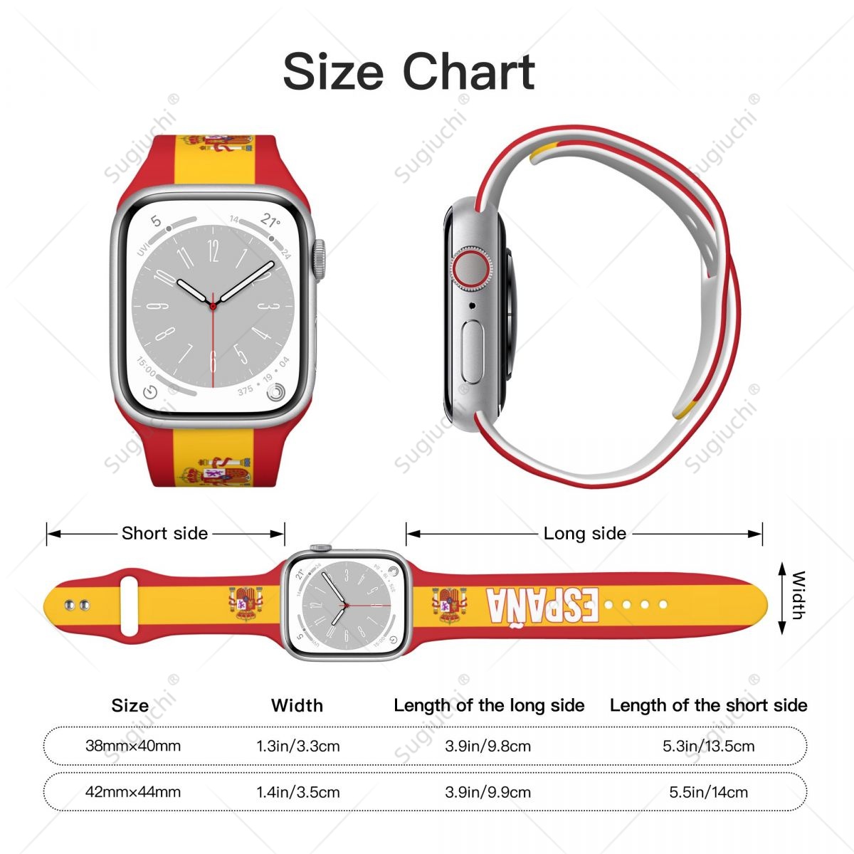 Unisex İspanya Bayrağı 3D Bask - 3D Printing Watch incelemesi ve fiyatı