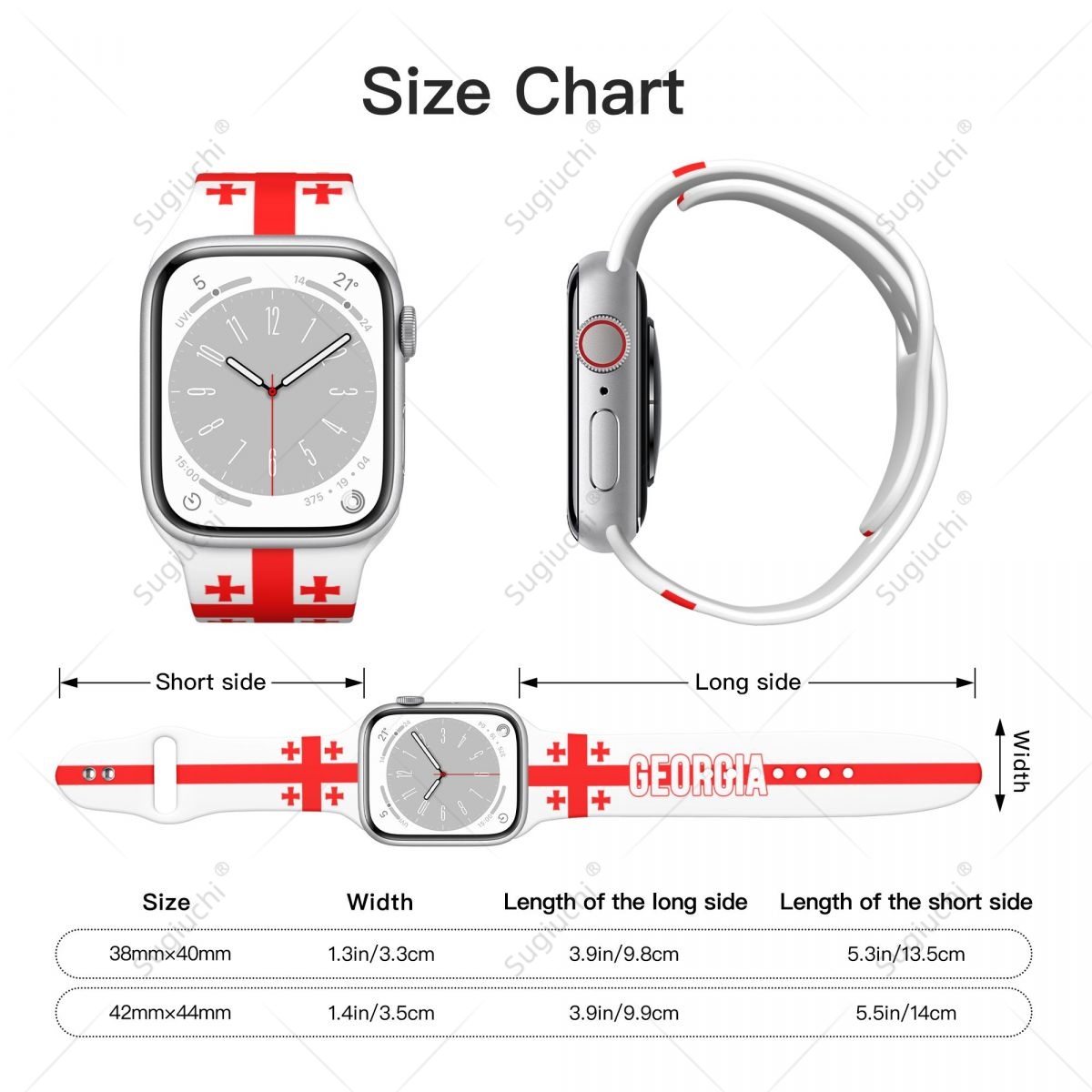 Unisex Gürcistan Bayrağı 3D Ba - 3D Printing Watch incelemesi ve fiyatı