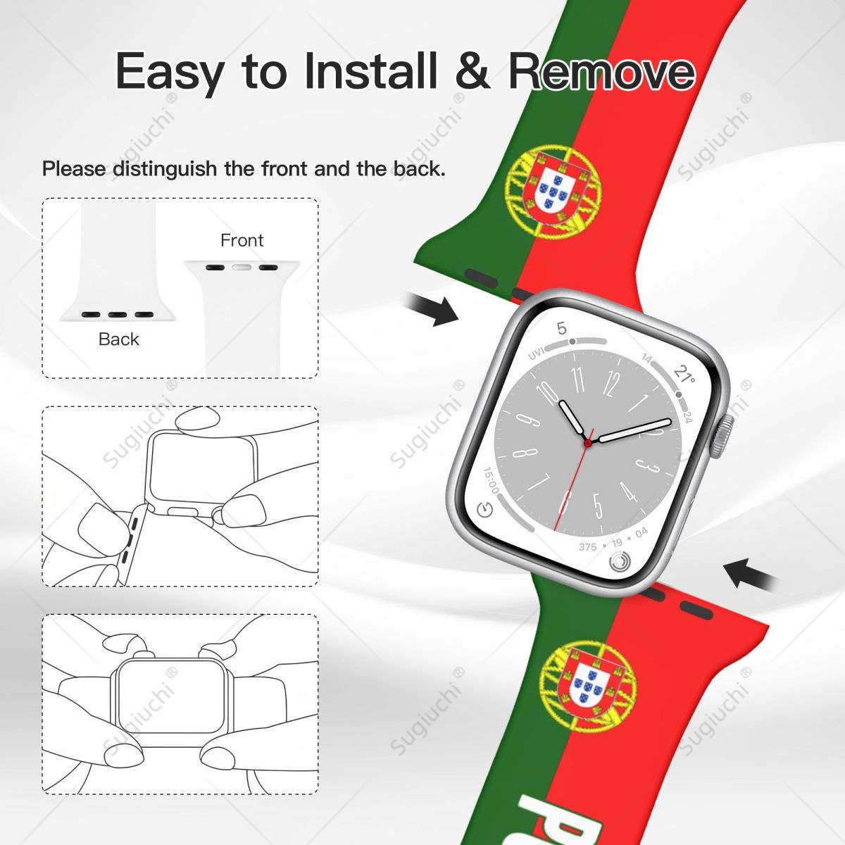 Unisex Portekiz Bayrağı 3D Bas - 3D Printing Watch incelemesi ve fiyatı